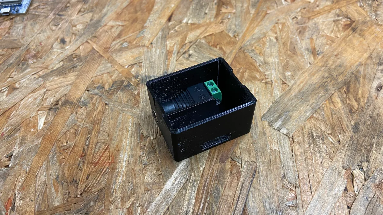 Wemos D1 mini case with Power Jack by Lorenz Nimmervoll, Download free STL  model