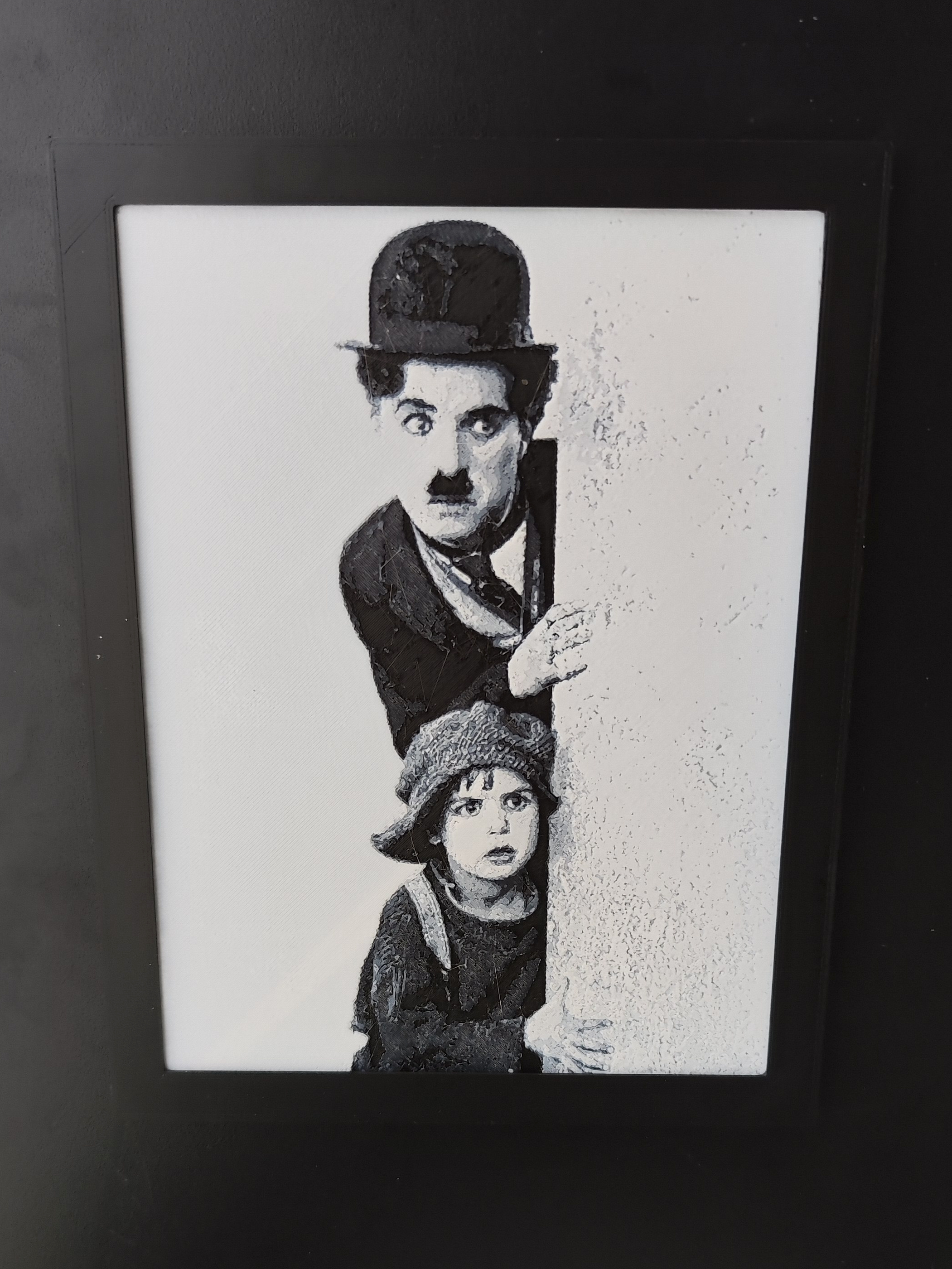 Charlie Chaplin in the movie The kid - hueforge