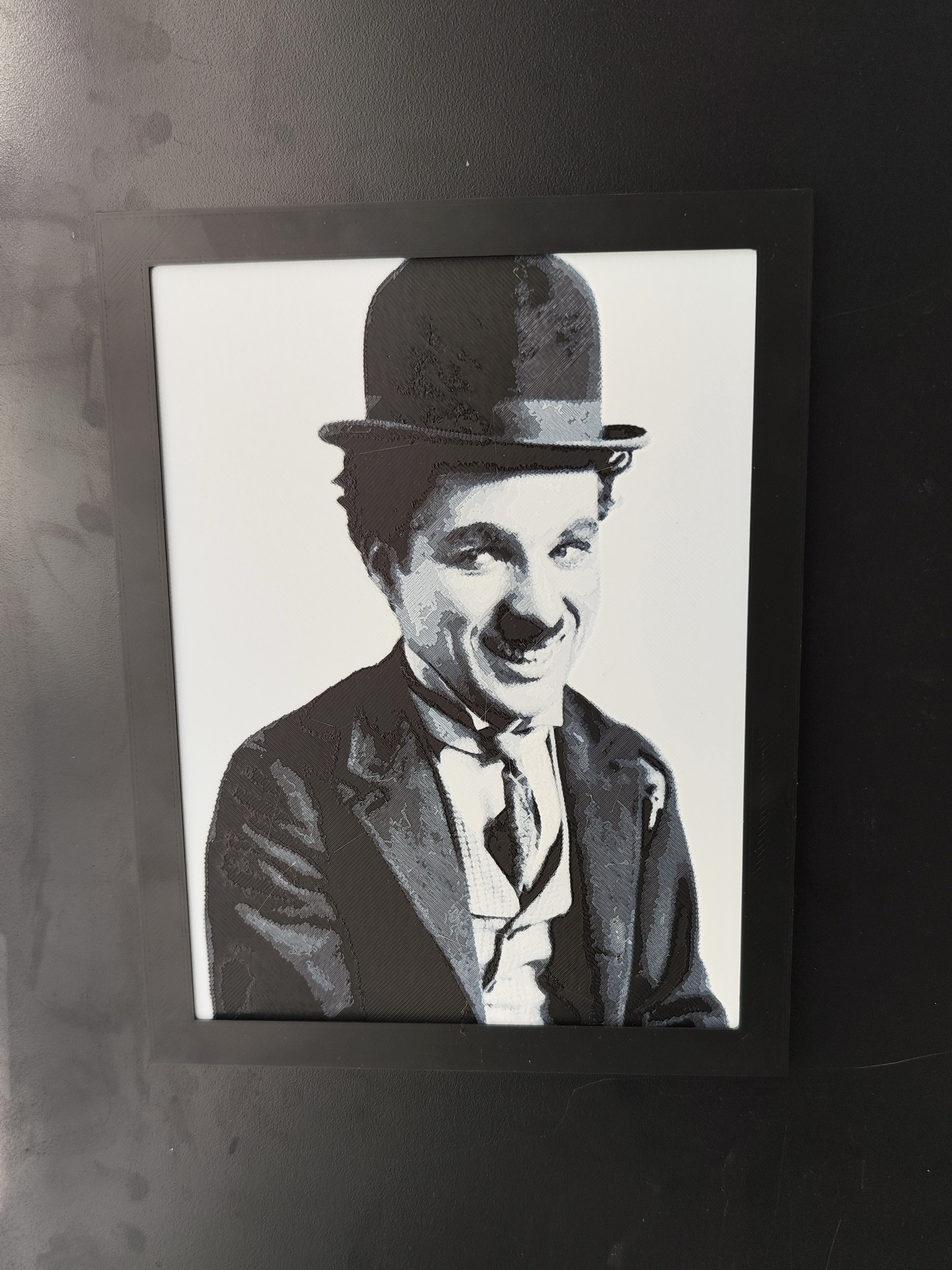Charlie Chaplin Smiling - hueforge