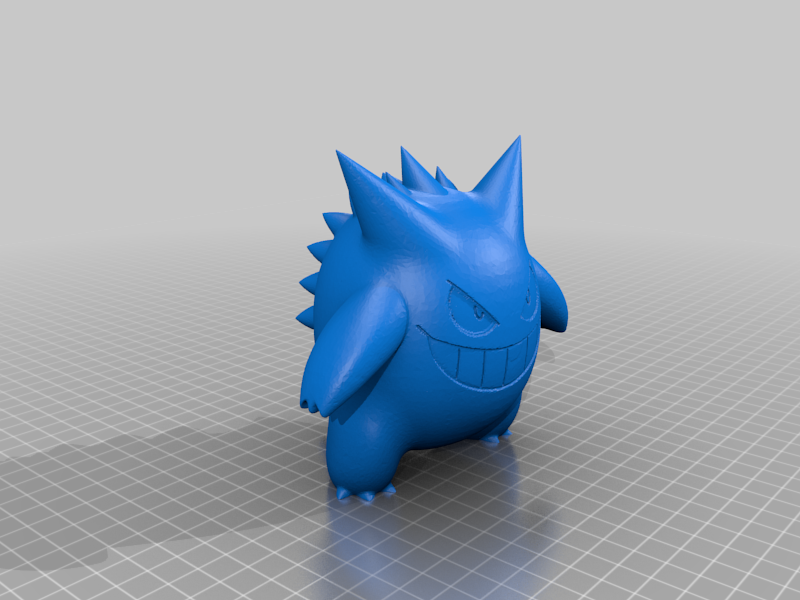 Gengar - Flexi Articulated Pokemon - print-in-place 3D model 3D