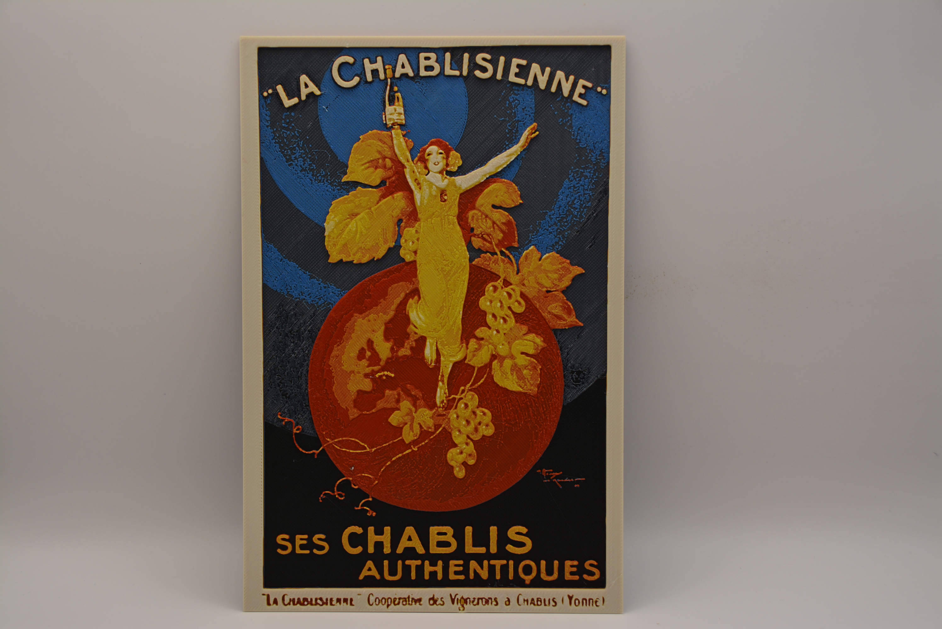 French vintage poster la chablisienne - hueforge