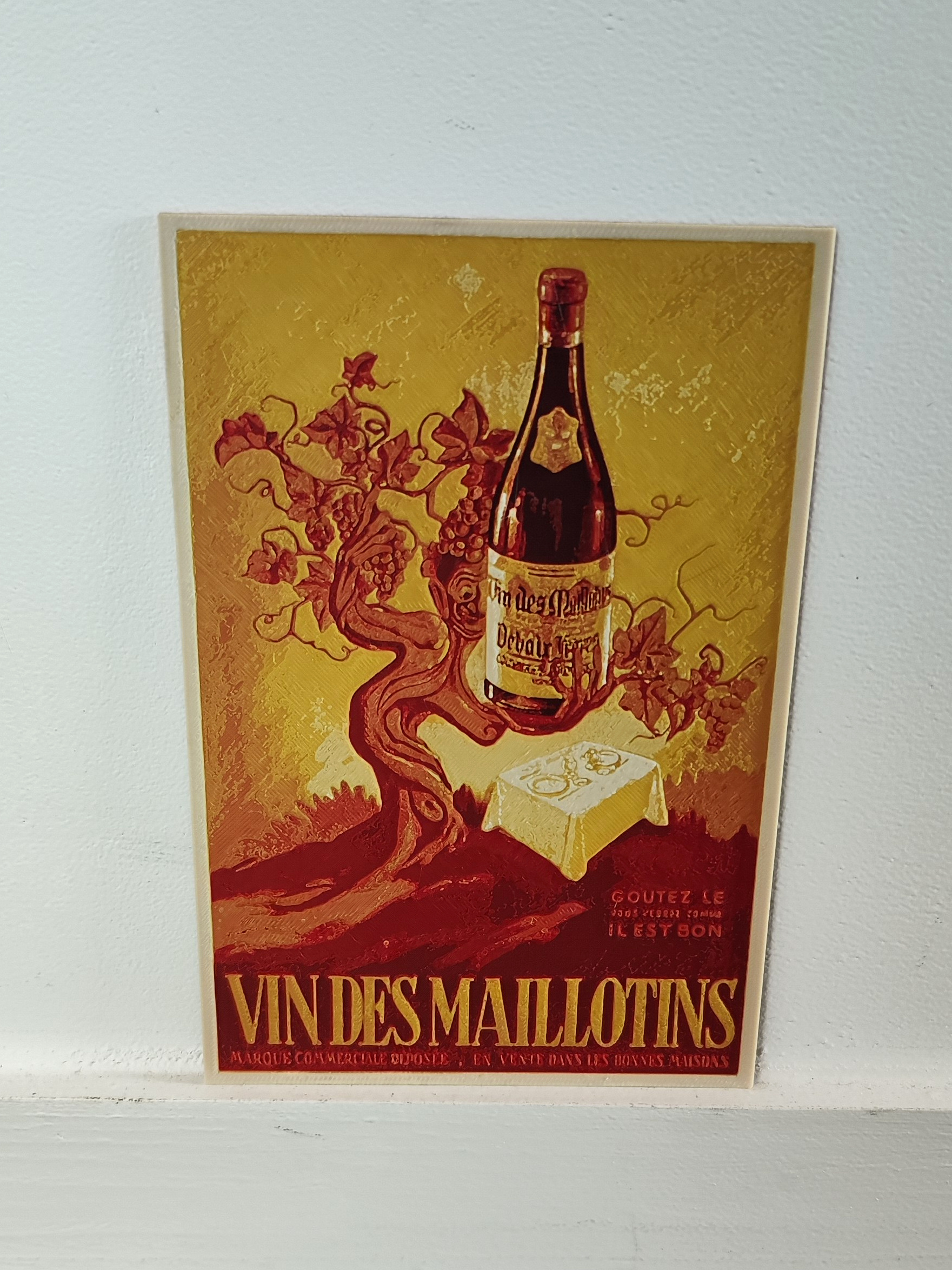 French vintage advertising - Vin des maillotins - hueforge