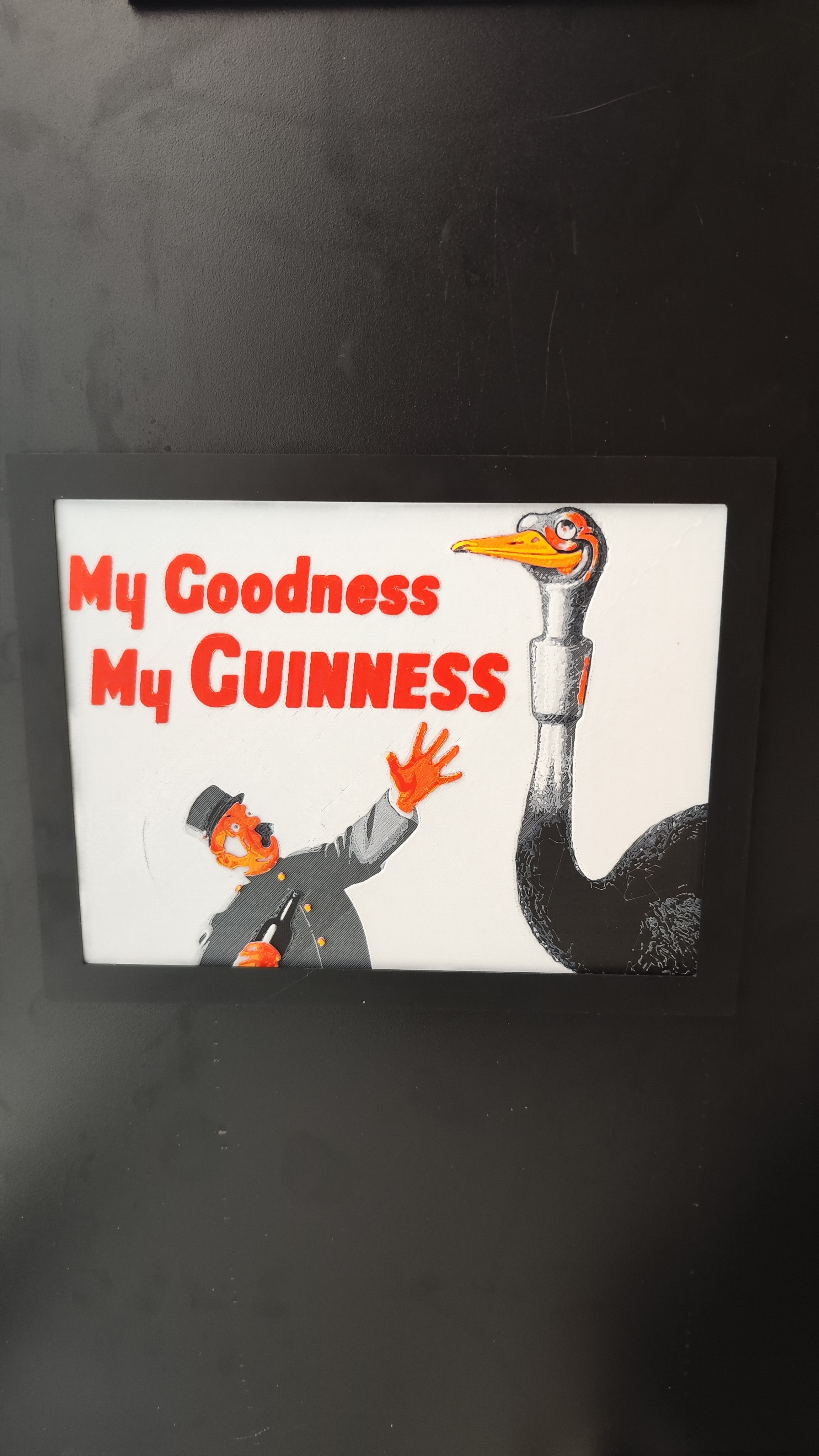 Vintage Guinness advertising poster 02 - Hueforge