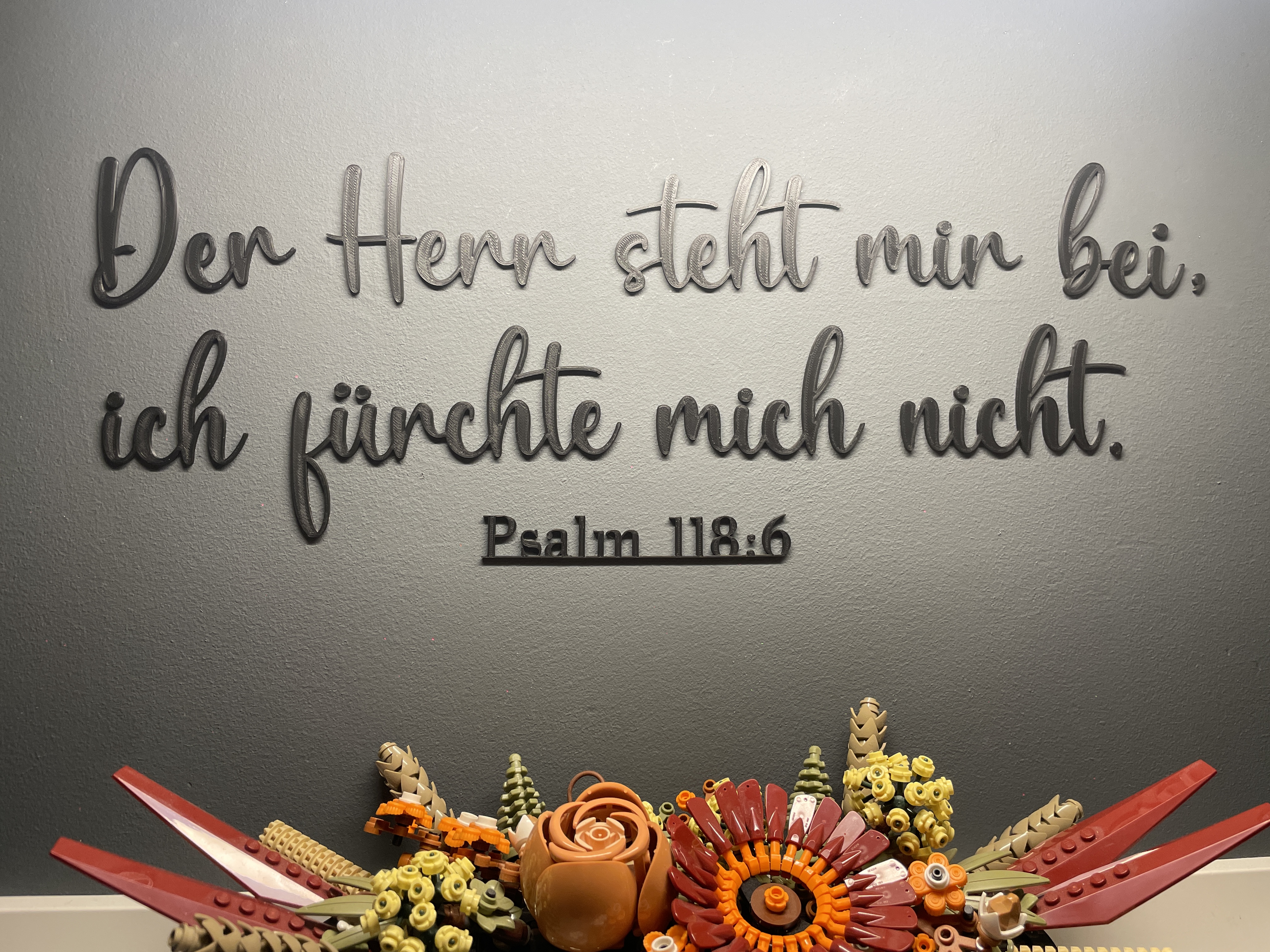Wallart Bible Verse Psalm 118:6