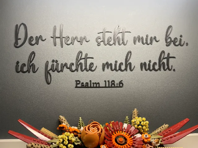 Wallart Bible Verse Psalm 118:6