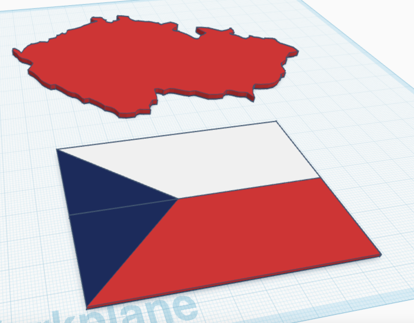 Czech Republic Flag and Map