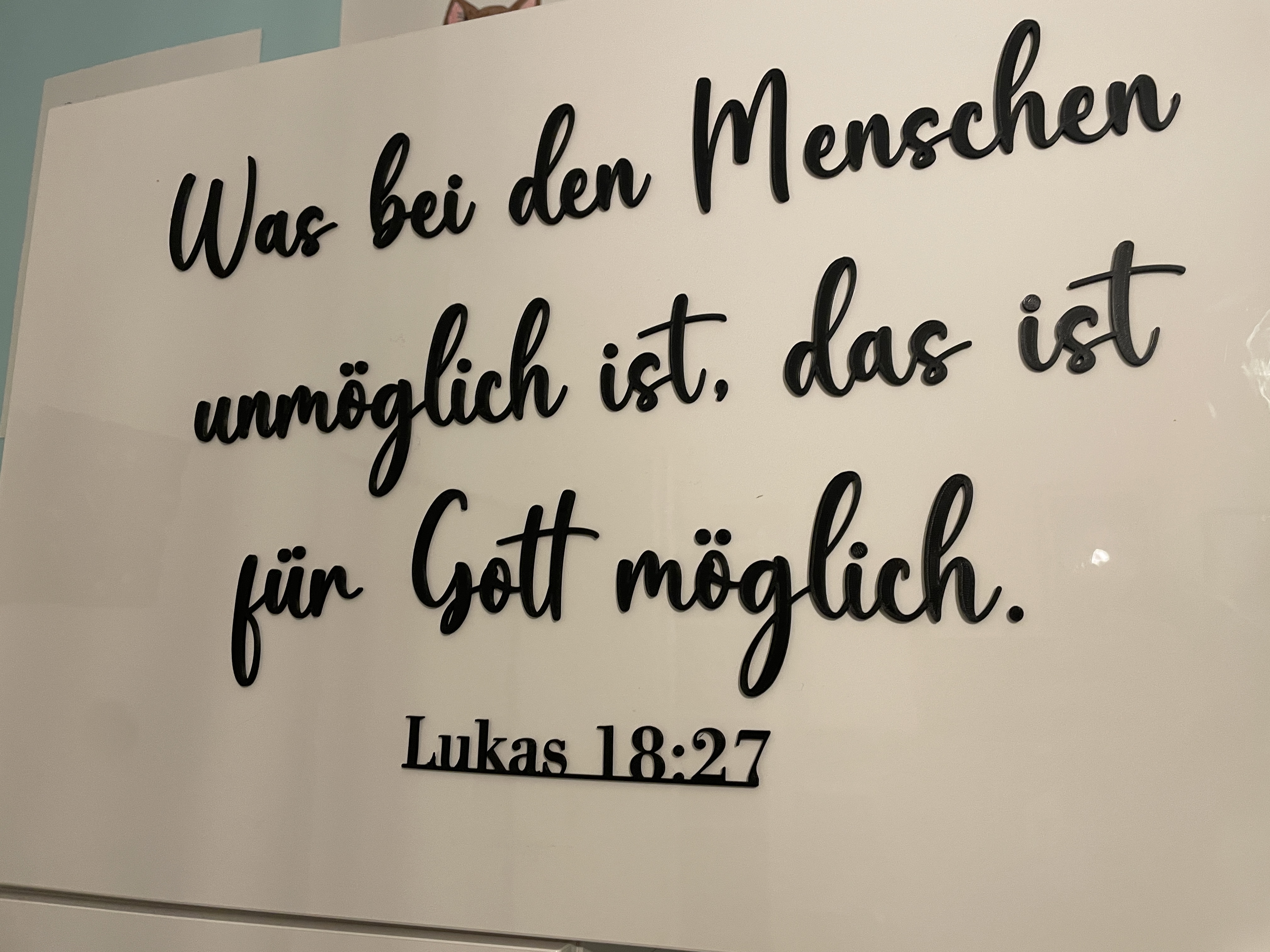Wallart Bible Verse Luke 18:27