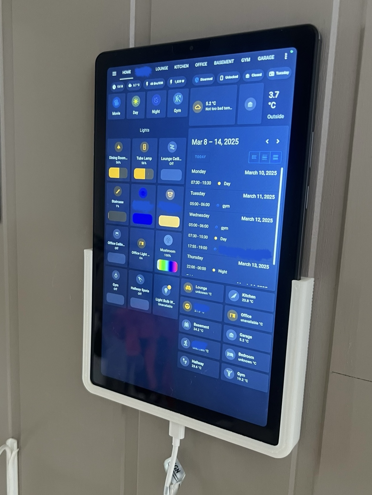 Lenovo M9 Tablet Wall Mount