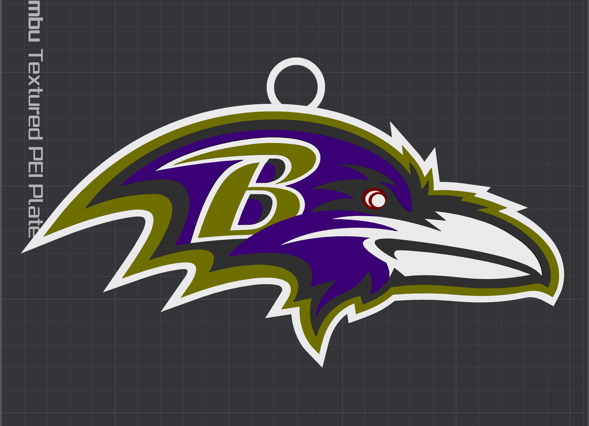 Baltimore Ravens Oversized Necklace Logo