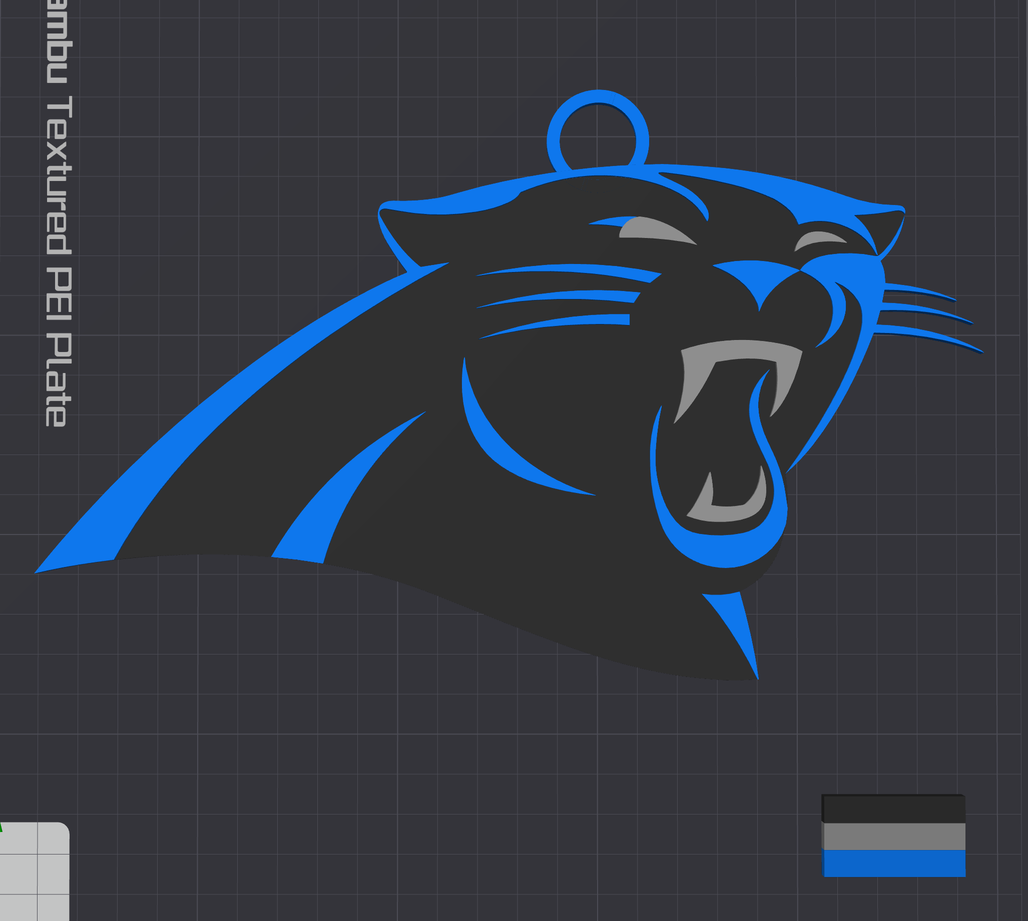 Carolina Panthers Oversized Necklace Logo