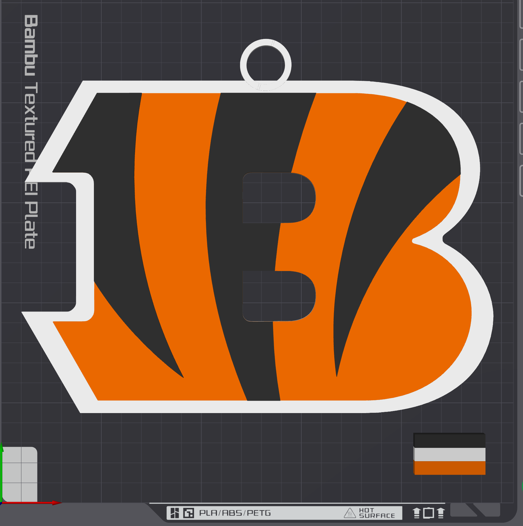 Cincinnati Bengals Oversized Necklace Logo