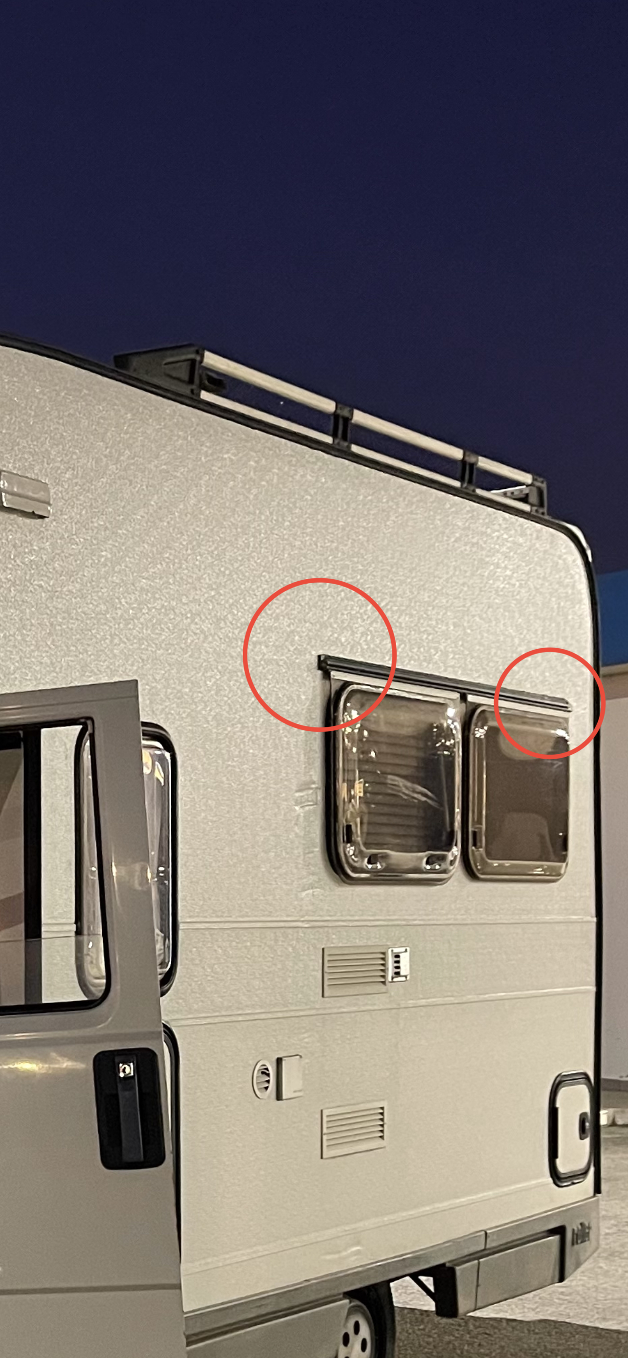 Camper/Caravan - Terminale Profilo alluminio finestra