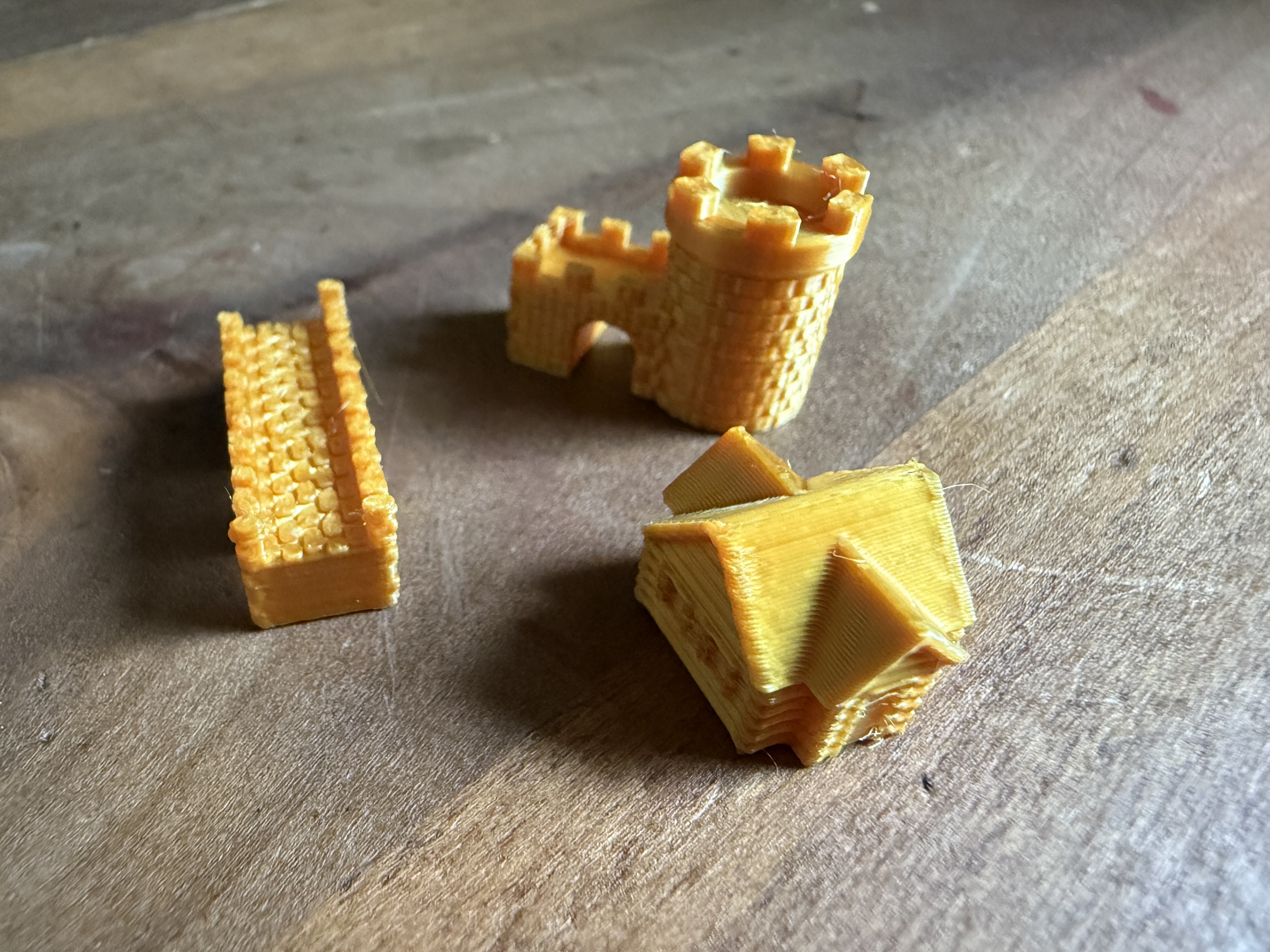 Catan Pieces, City, Road, Settlement