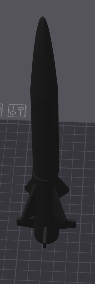 Estes rocket model