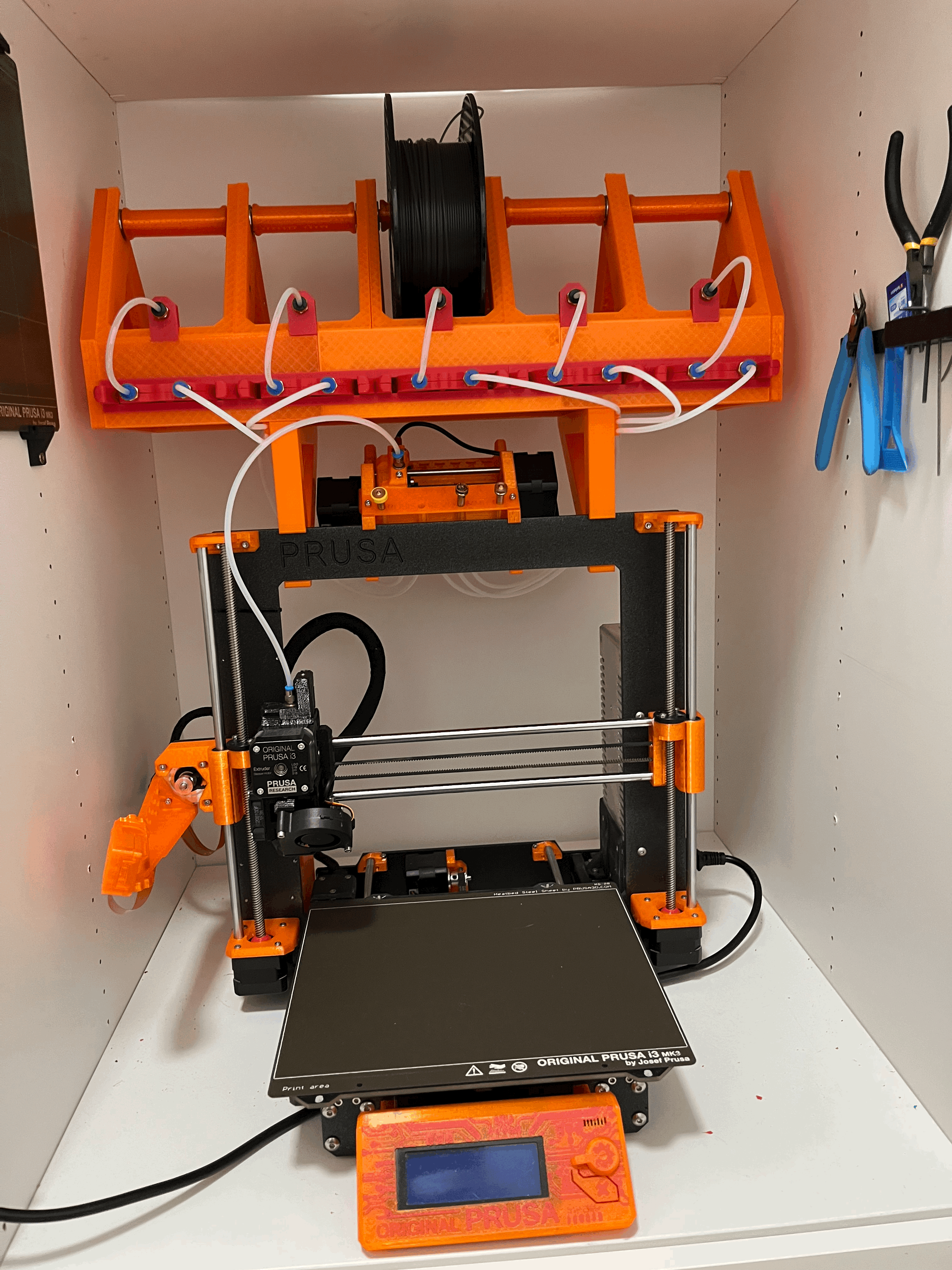 MMU Filamentholder and Buffer All-In-One-OnFrame-Solution