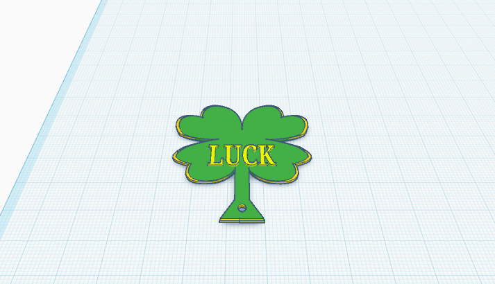 Four Leaf Clover Luck Key Chain