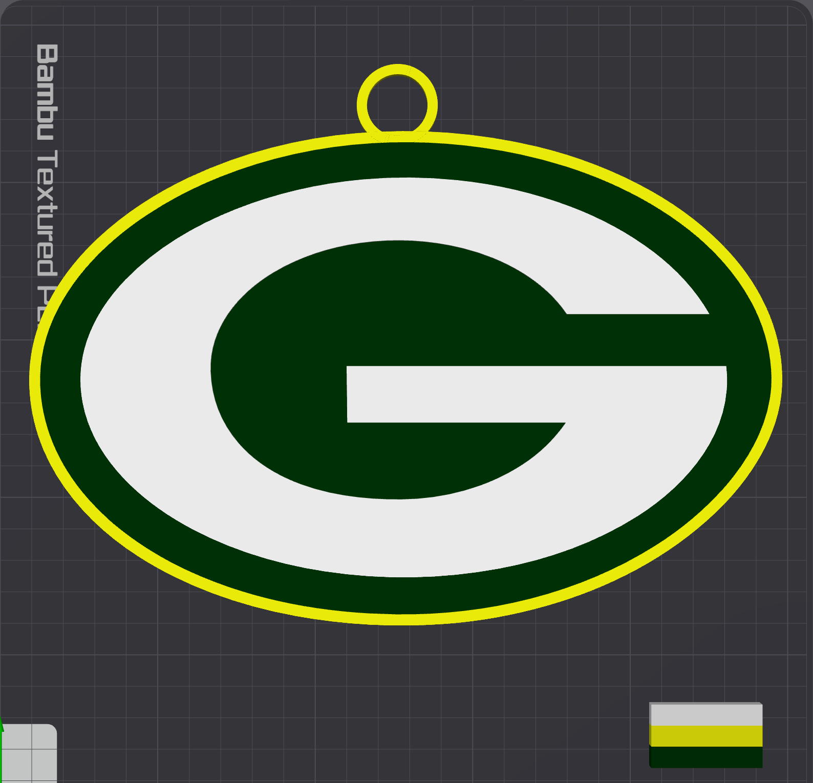 Green Bay Packers Oversized Necklace Logo