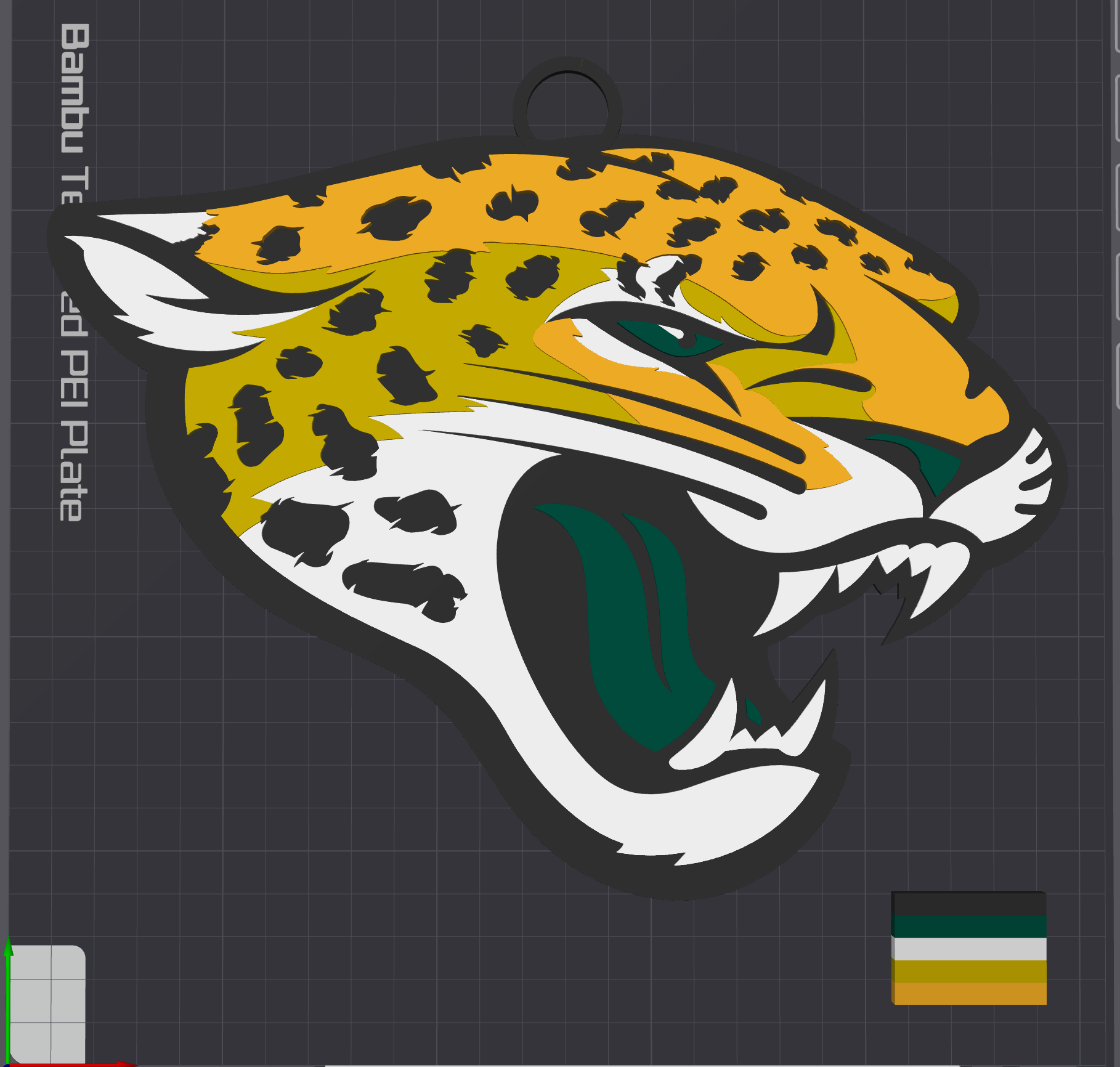 Jacksonville Jaguars Oversized Necklace Logo