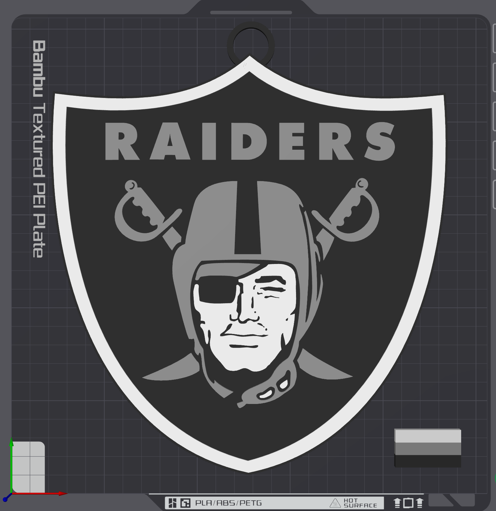Las Vegas Raiders Oversized Necklace Logo