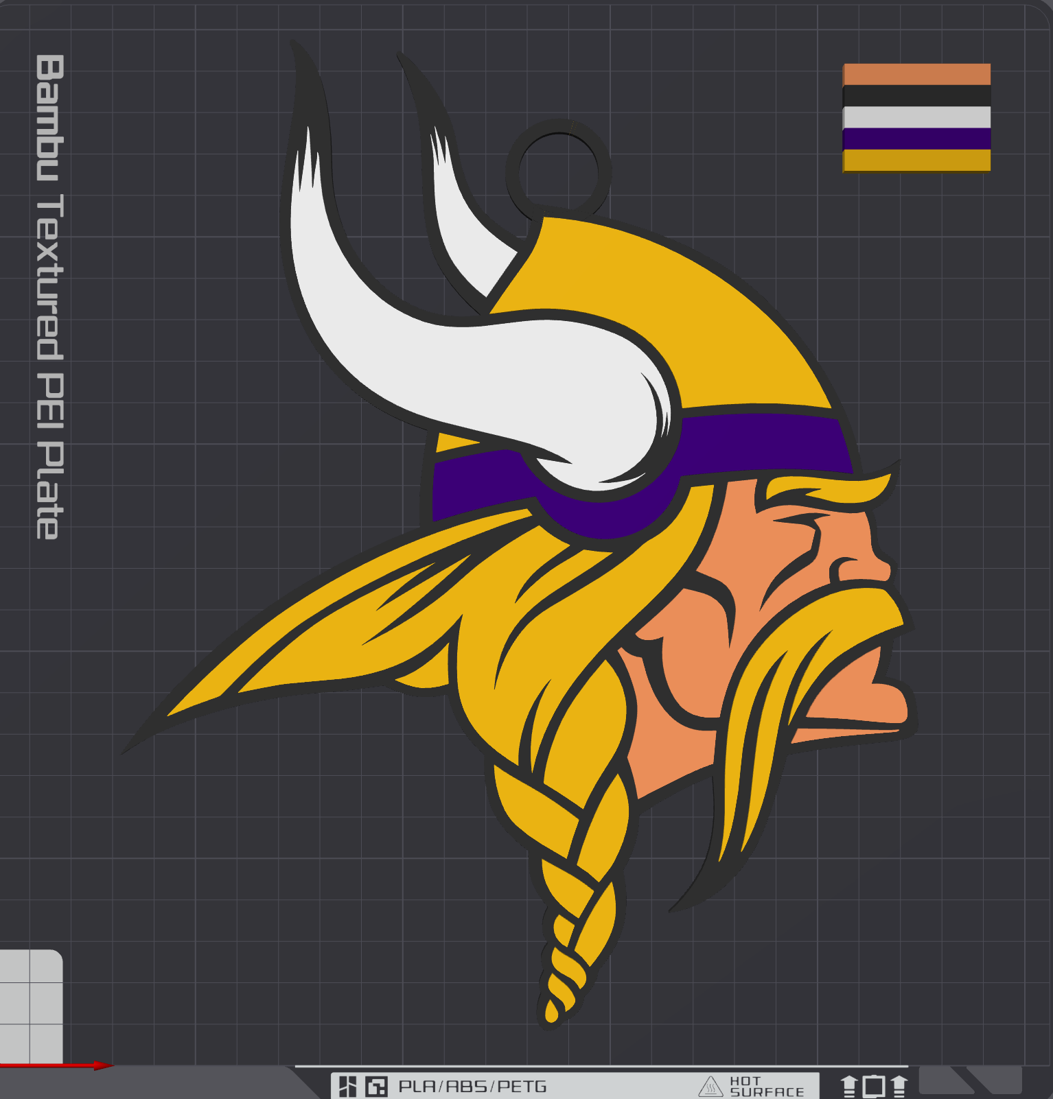 Minnesota Vikings Oversized Necklace Logo