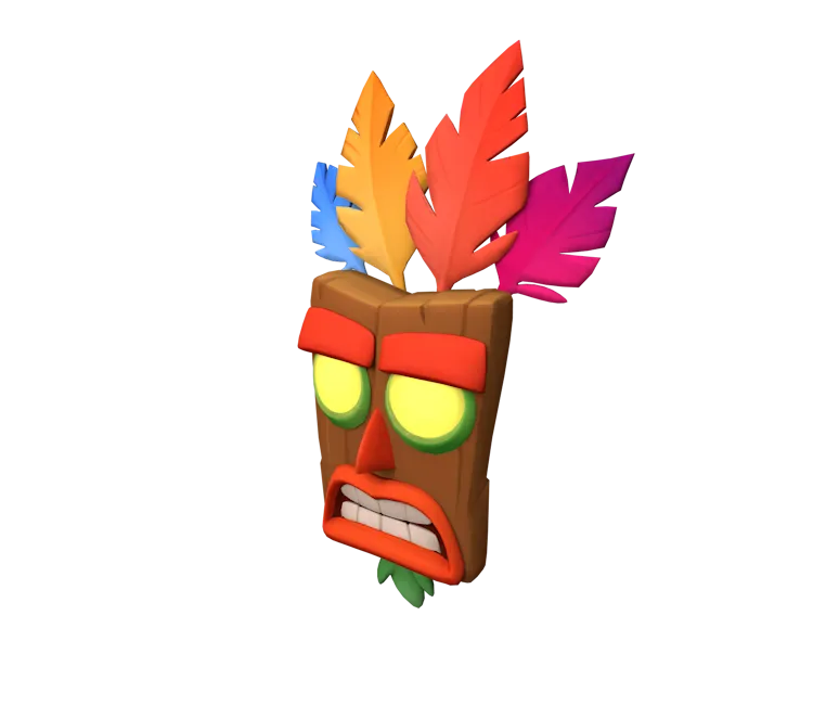 aku/aku！キャンバスアート 🎮 Aku Aku - Crash Bandicoot・ STL File for ・Cults