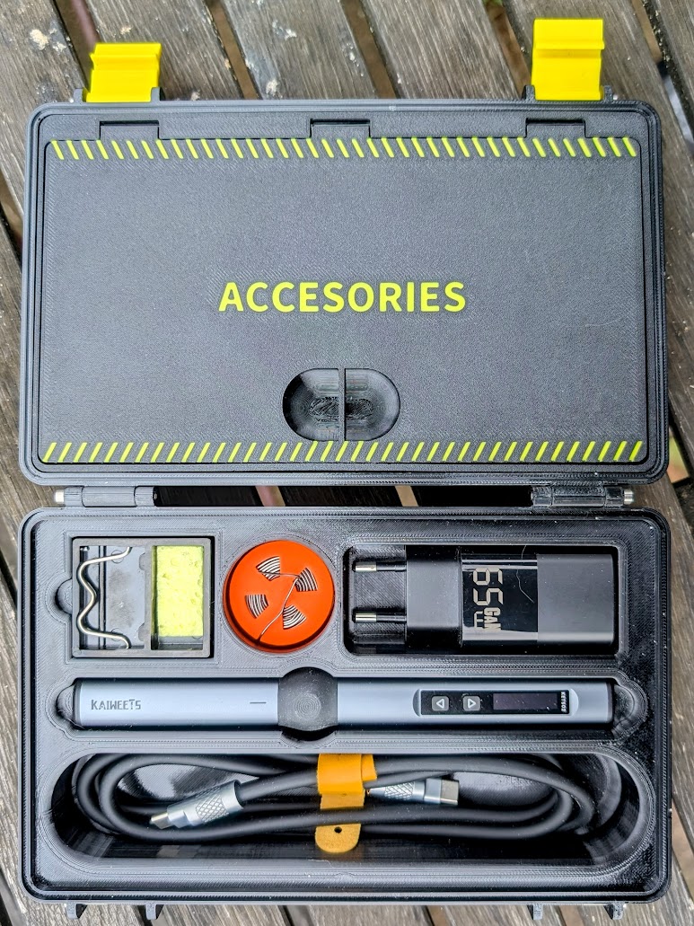 Rugged Box - Fnirsi HS-01 Storage Box / Kaiweets KETS02 lid compartment addon