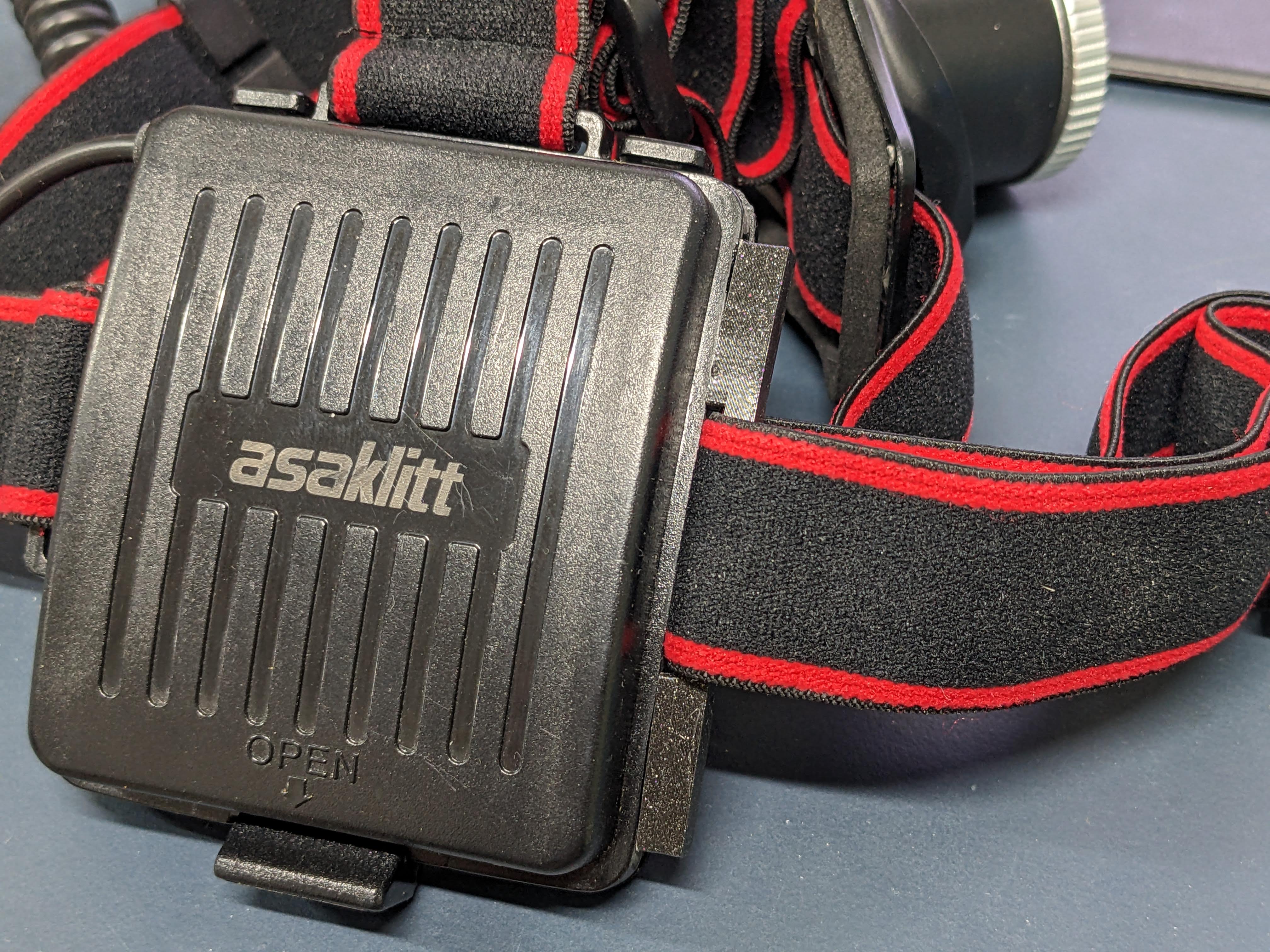 Asaklitt Headlamp head strap mount