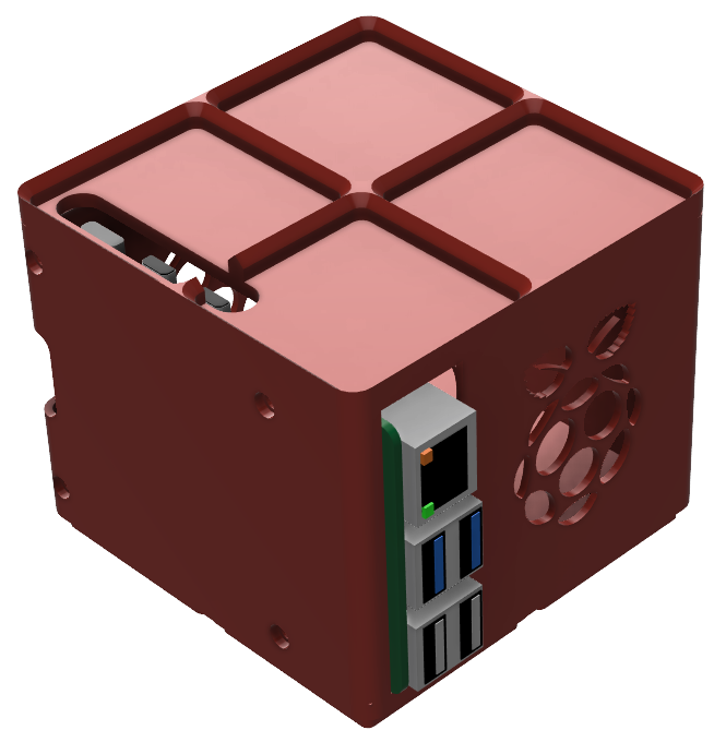 Miniatura 9 do modelo 3D Gridfinity 2x2 Raspberry Pi 5 Case