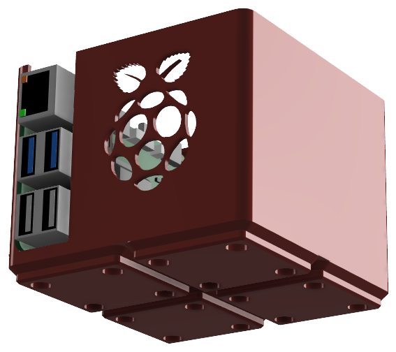 Miniatura 10 do modelo 3D Gridfinity 2x2 Raspberry Pi 5 Case