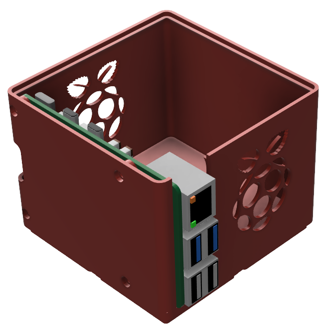 Miniatura 12 do modelo 3D Gridfinity 2x2 Raspberry Pi 5 Case