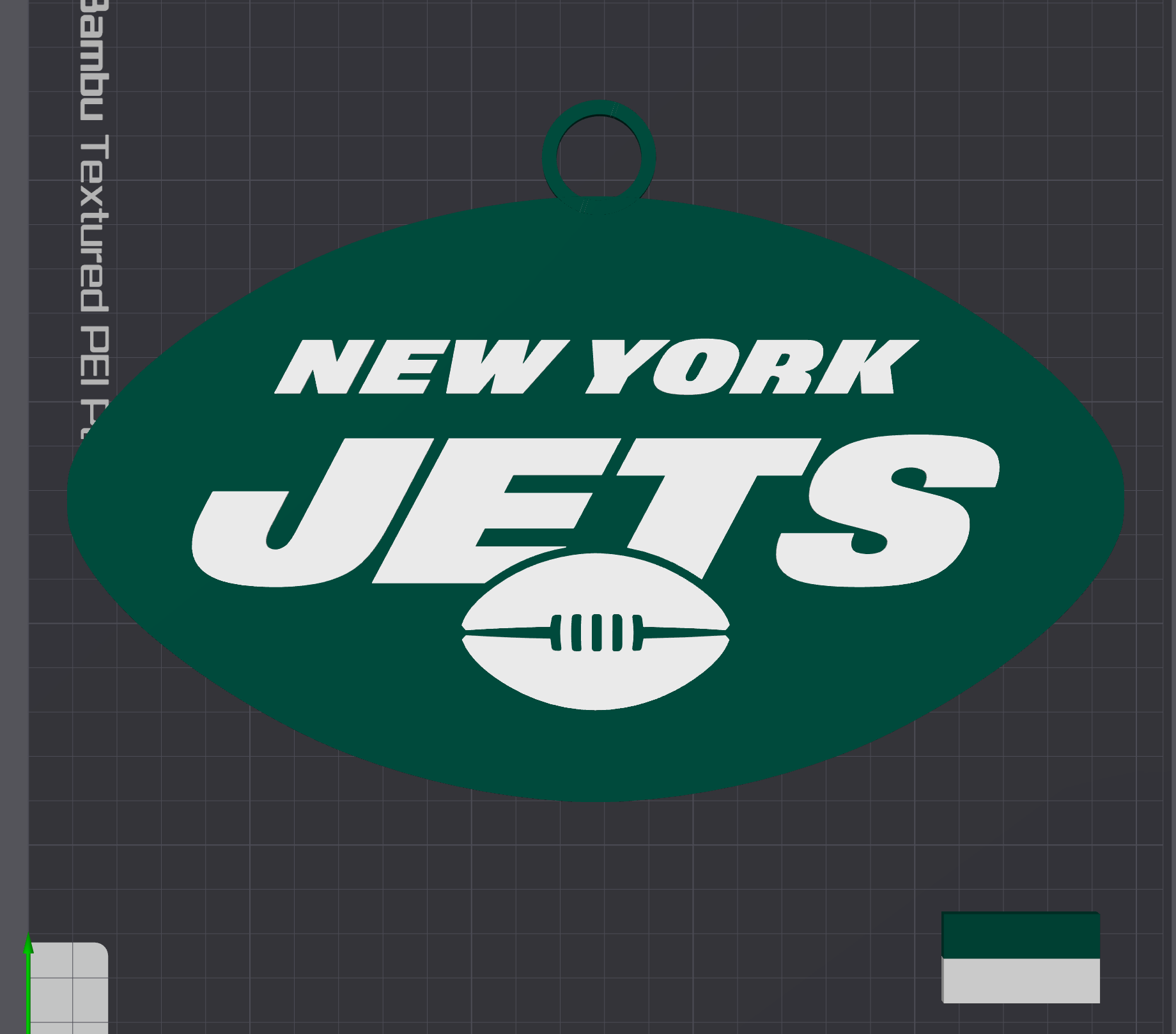 New York Jets Retro Oversized Necklace Logo