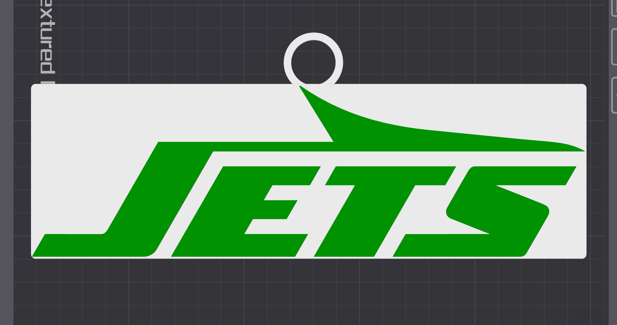New York Jets Oversized Necklace Logo