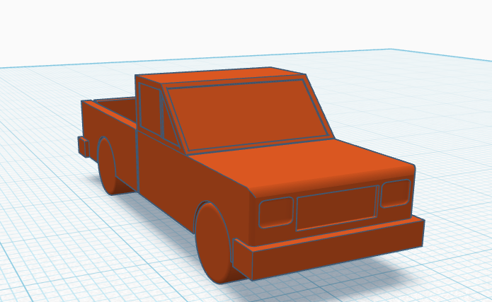 Print-in-Place Simple Pickup Truck