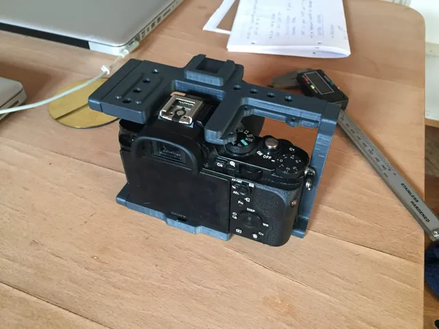 Camera Cage (fits most cameras) w/ inserted nuts
