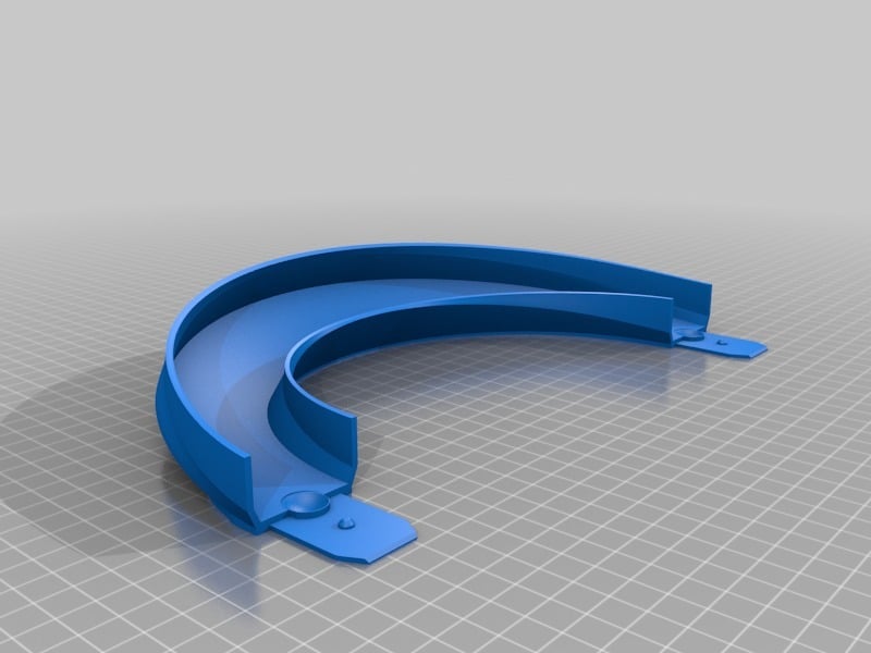 Hot Wheel Track 180 deg Turn, 30 deg Bank w/ Joiner (Redesign)