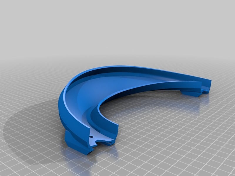 Hot Wheel Track 180 deg Turn, 45 deg Bank, 40mm Drop