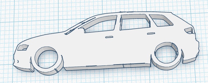Audi A3 Wagon Keychain