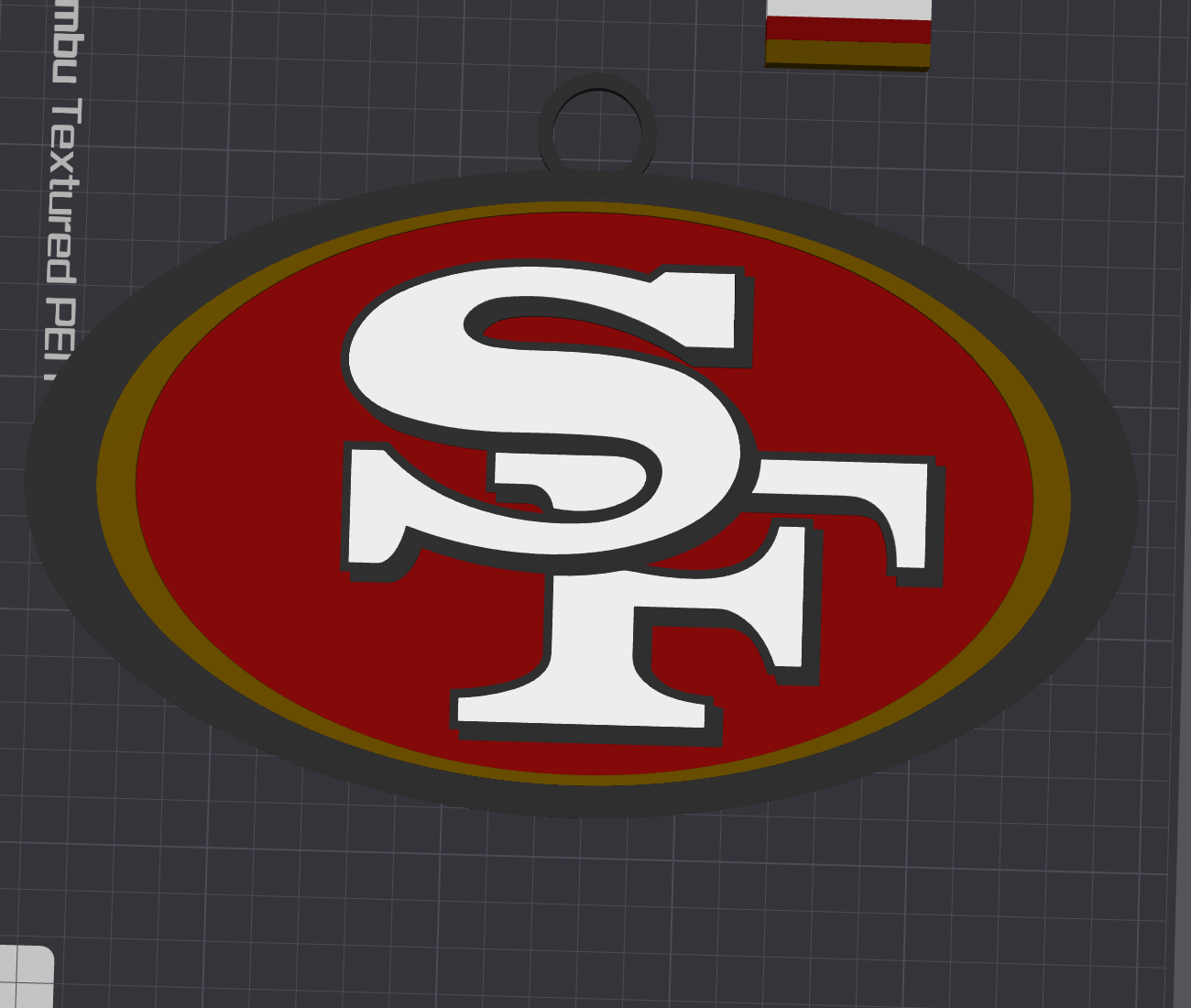 San Francisco 49ers Oversized Necklace Logo