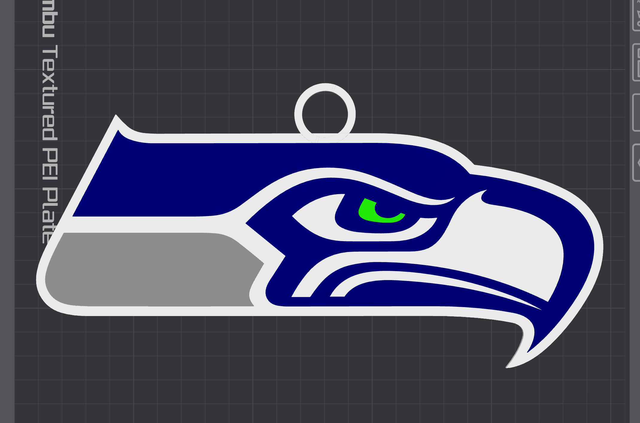 Seattle Seahawks Oversized Necklace Logo