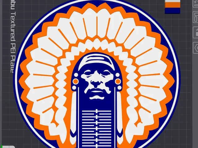 Illinois Fighting Illinis Oversized Necklace Logo