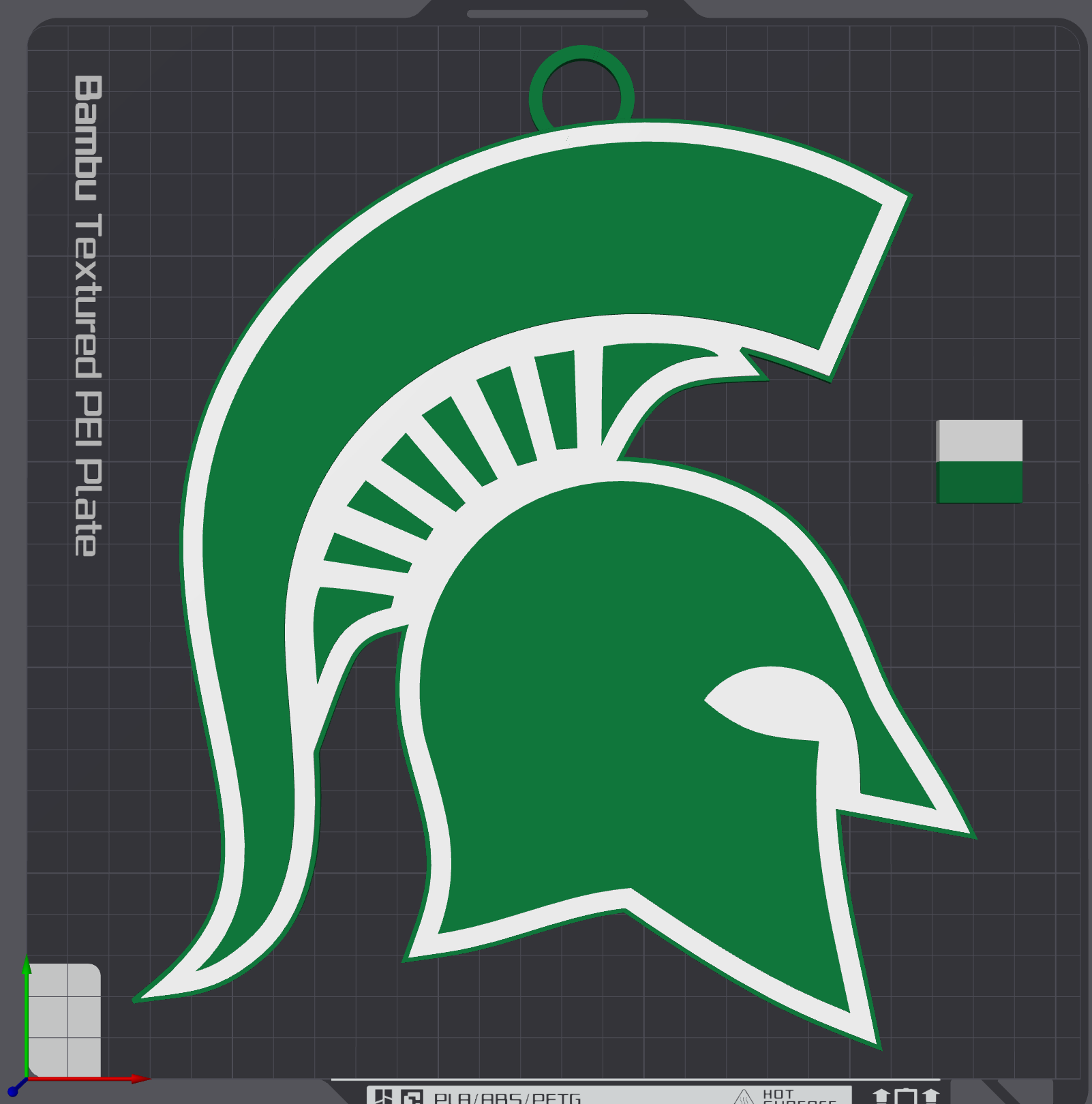Michigan State Spartans Oversized Necklace Logo
