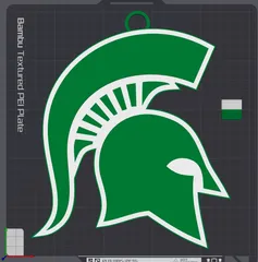 Michigan State Spartans Oversized Necklace Logo