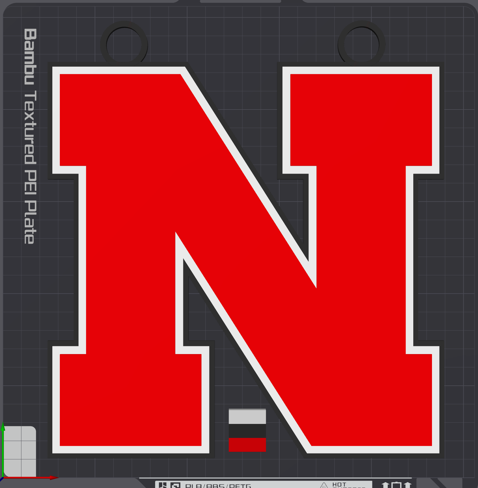 Nebraska Cornhuskers Oversized Necklace Logo