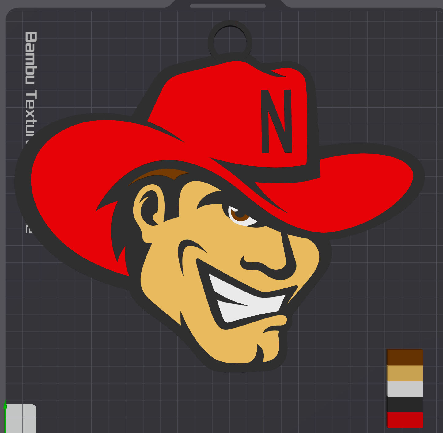 Nebraska Cornhuskers Alternate Oversized Necklace Logo