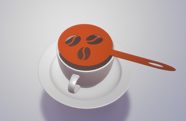 CoffeeBeans Barista Stencil