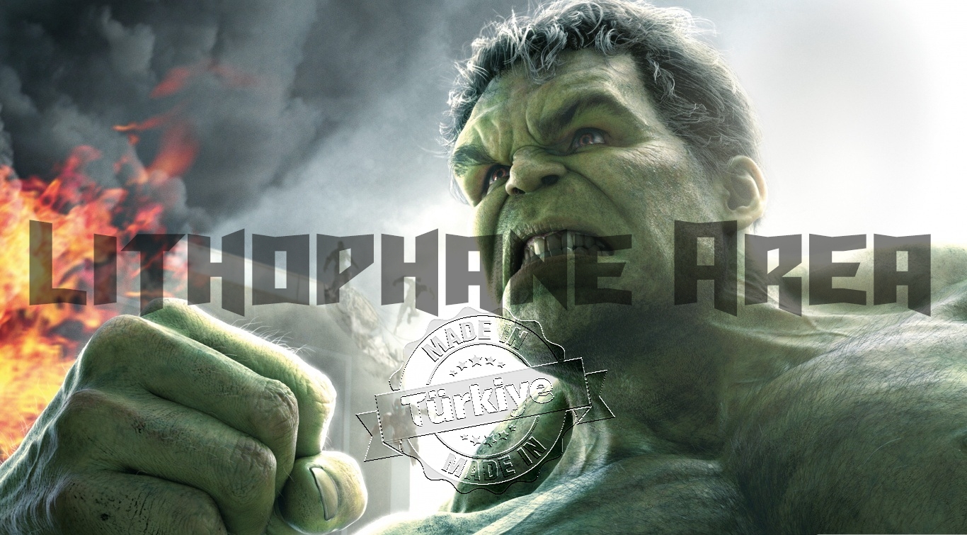 Hulk Movie Lithophane