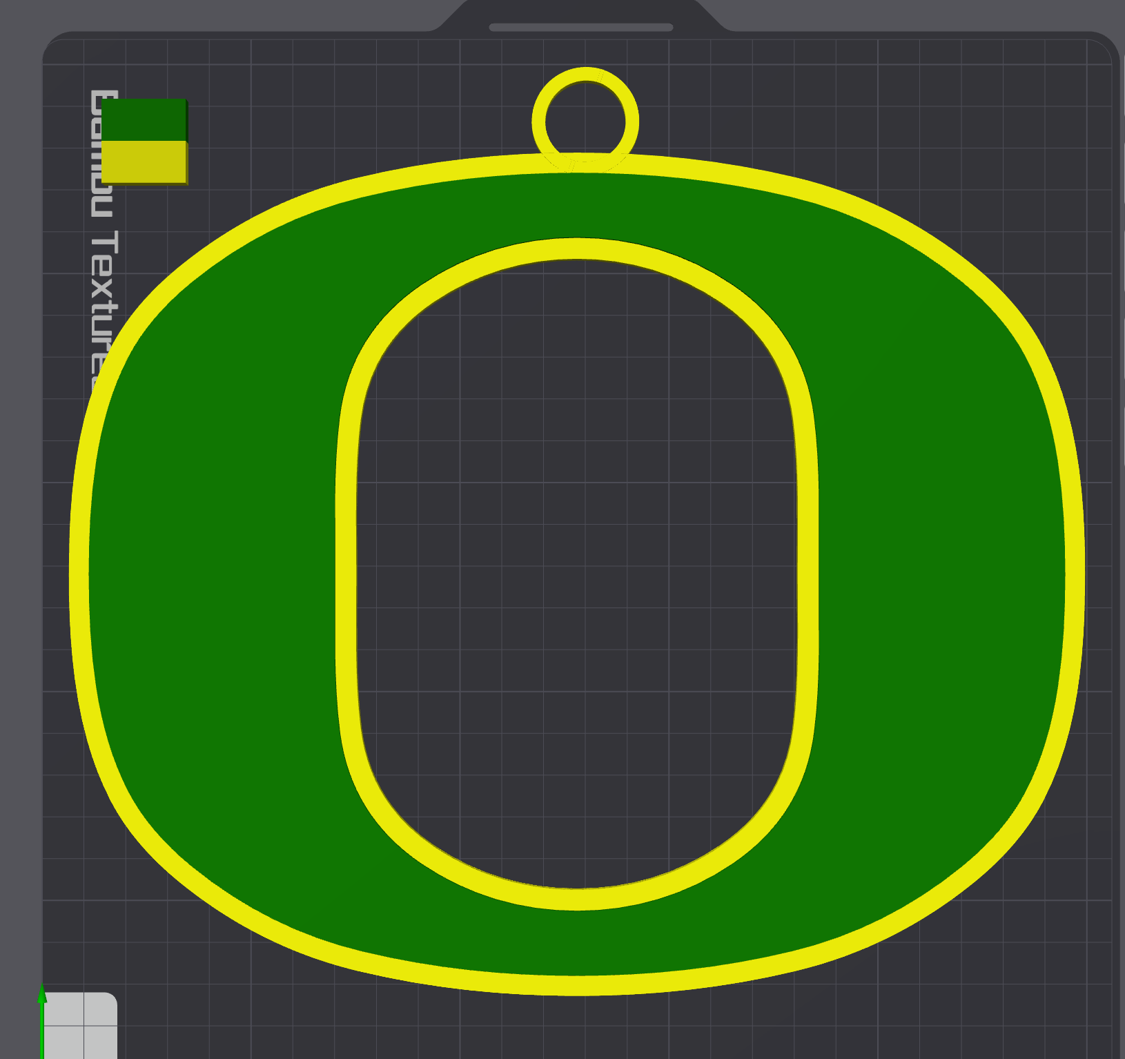 Oregon Ducks Oversized Necklace Logo