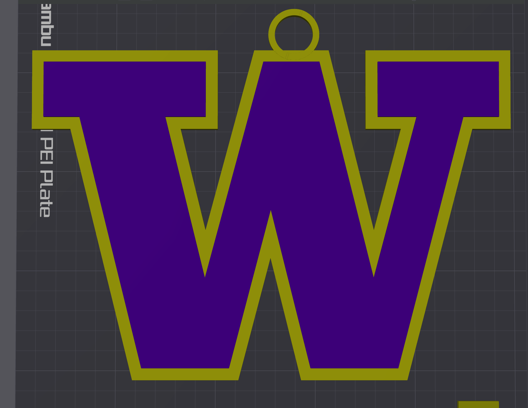 Washington Huskies Oversized Necklace Logo