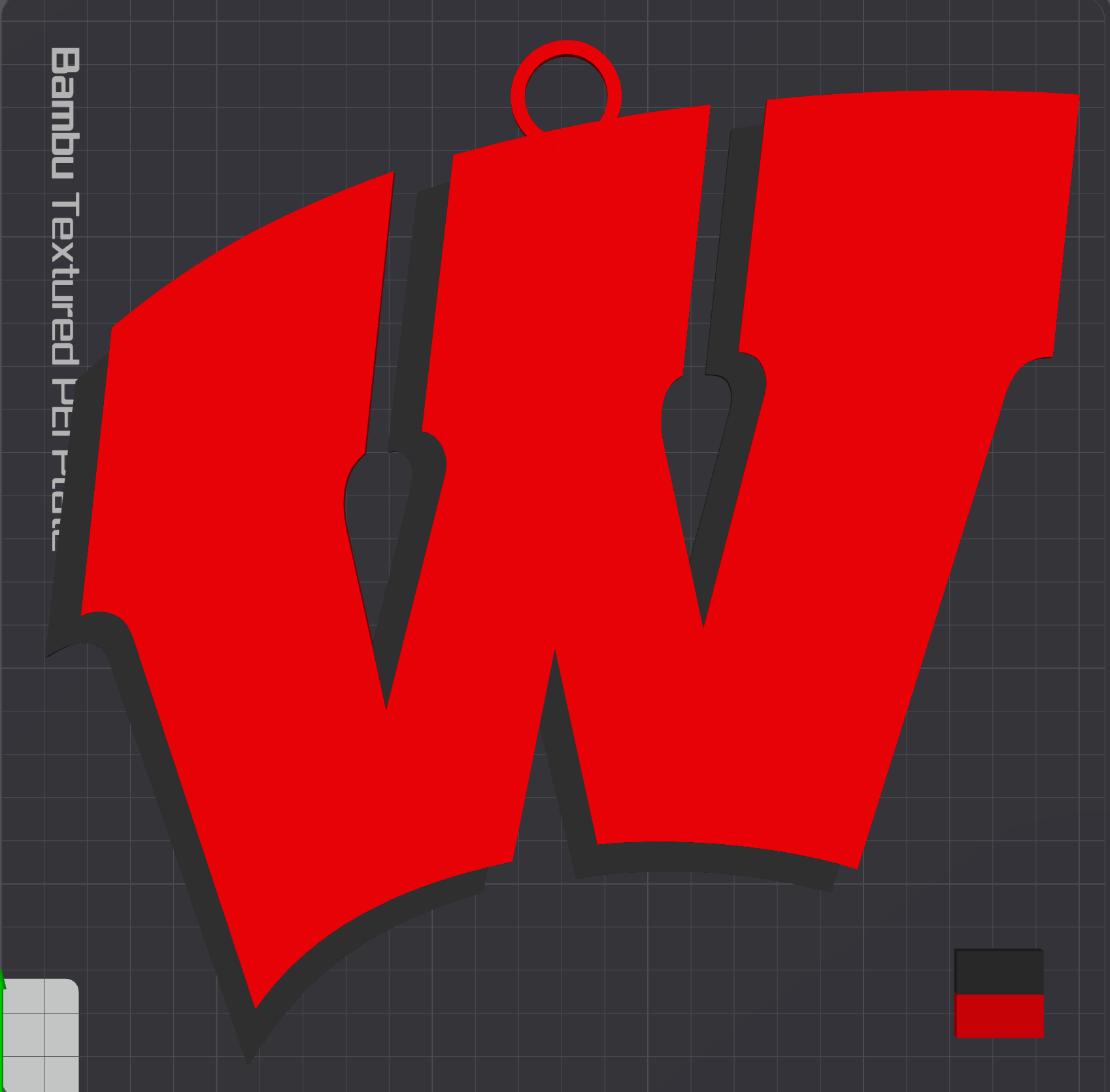 Wisconsin Badgers Oversized Necklace Logo