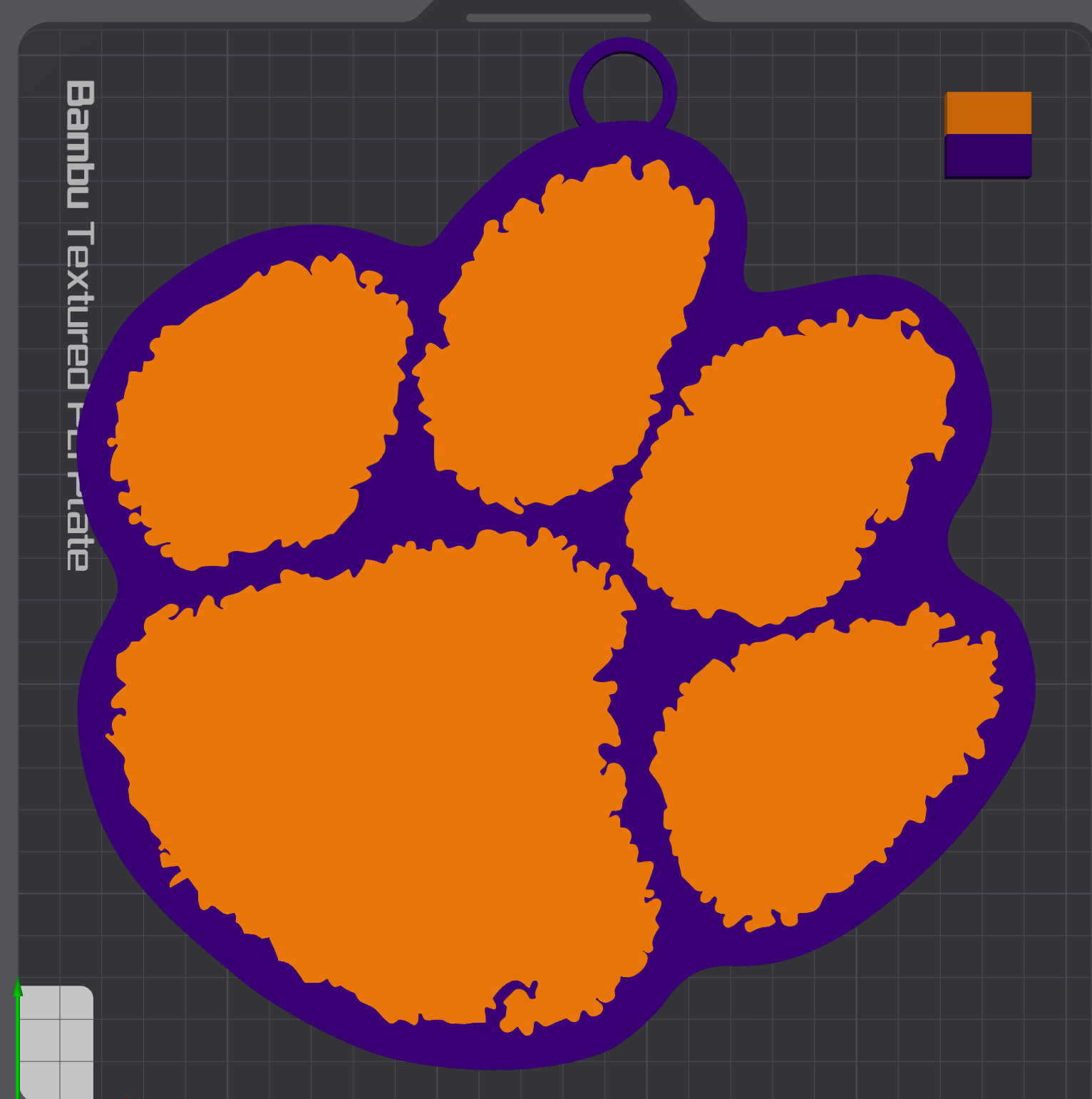 Clemson Tigers Oversized Necklace Logo